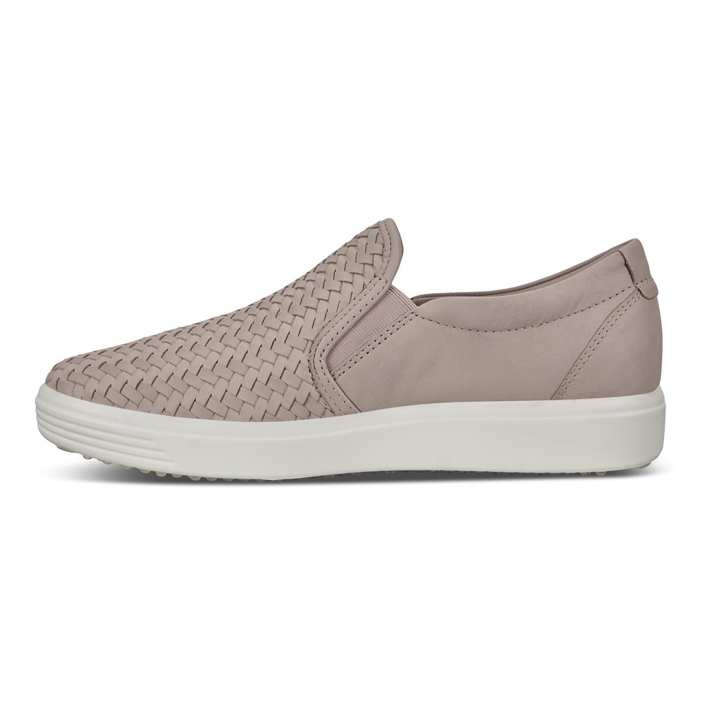 Slip On Mujer - ECCO Soft 7 - Grises - MAU847301